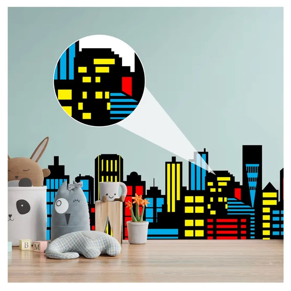 City Skyline # 2 Backdrop Hero Party,5 x 7,Decoration City